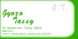 gyozo tassy business card